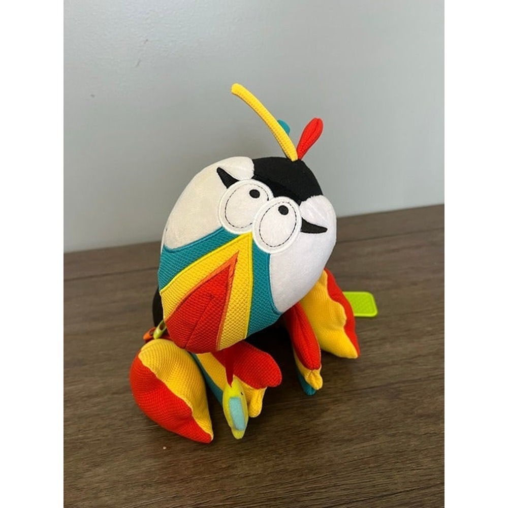 Dolce Primo Toucan Sensory Activity Plush Toy Teether Crinkle Squeak‎ 12" Bird